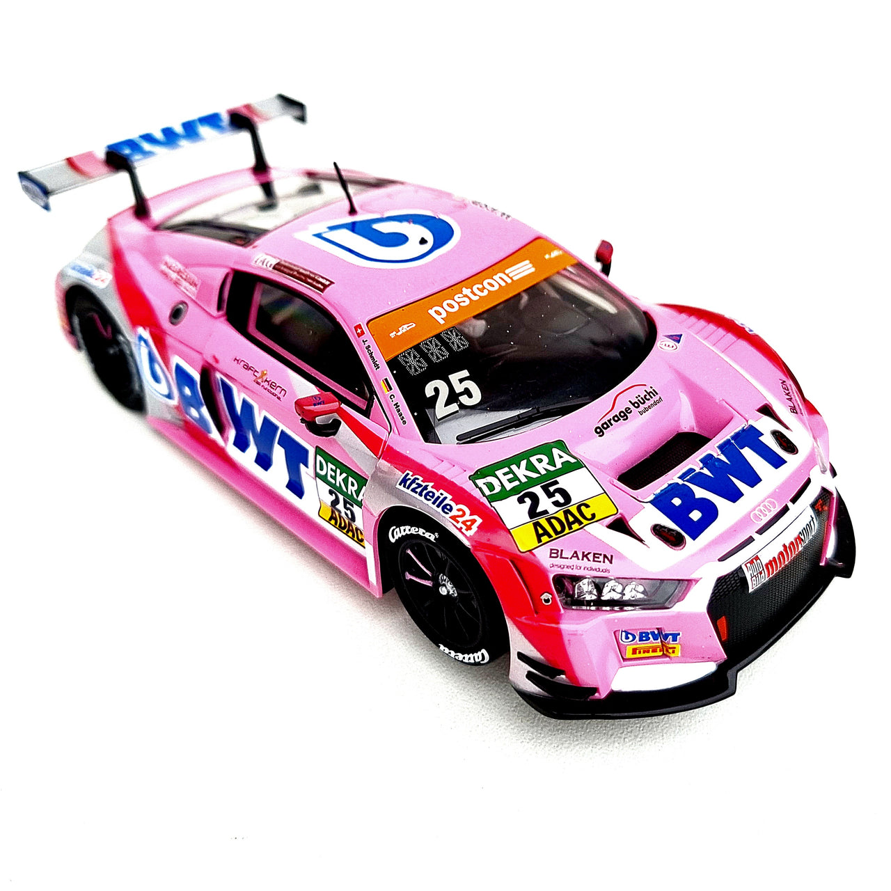 Carrera Digital 132 Auto Audi R8 30972 BWT Mücke Motorsport Pink No.25 - Rennbahnstore.de