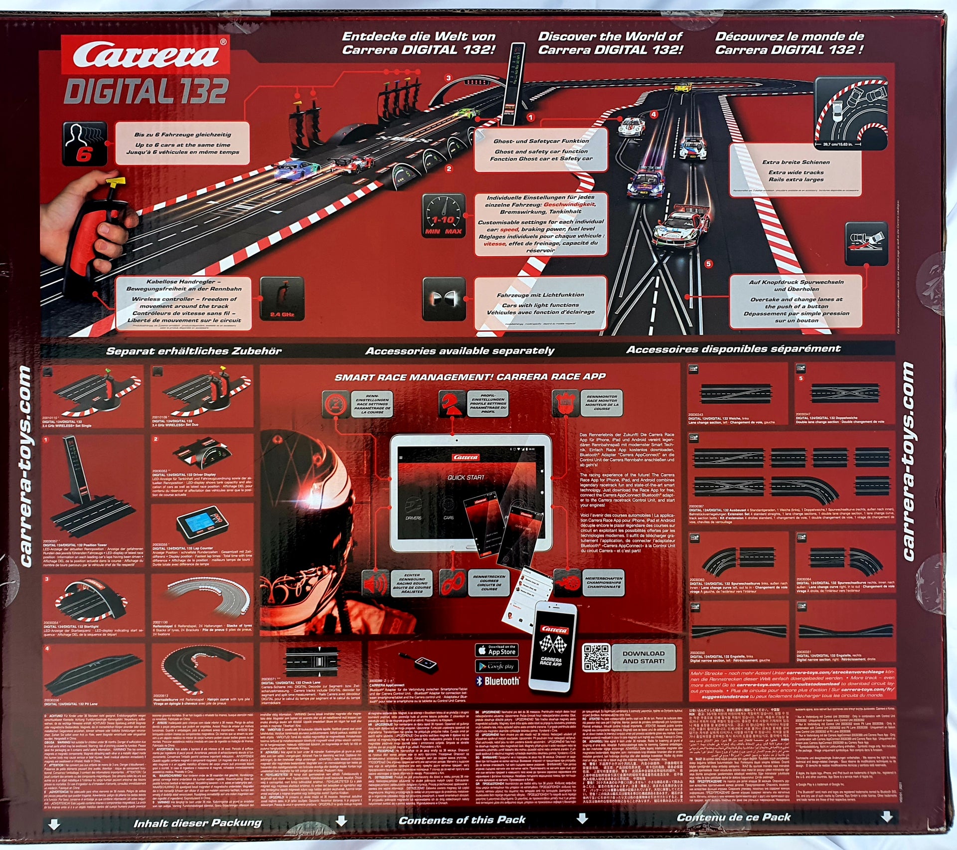 Rückseite Carrera Digital 132 Starter Set 2021